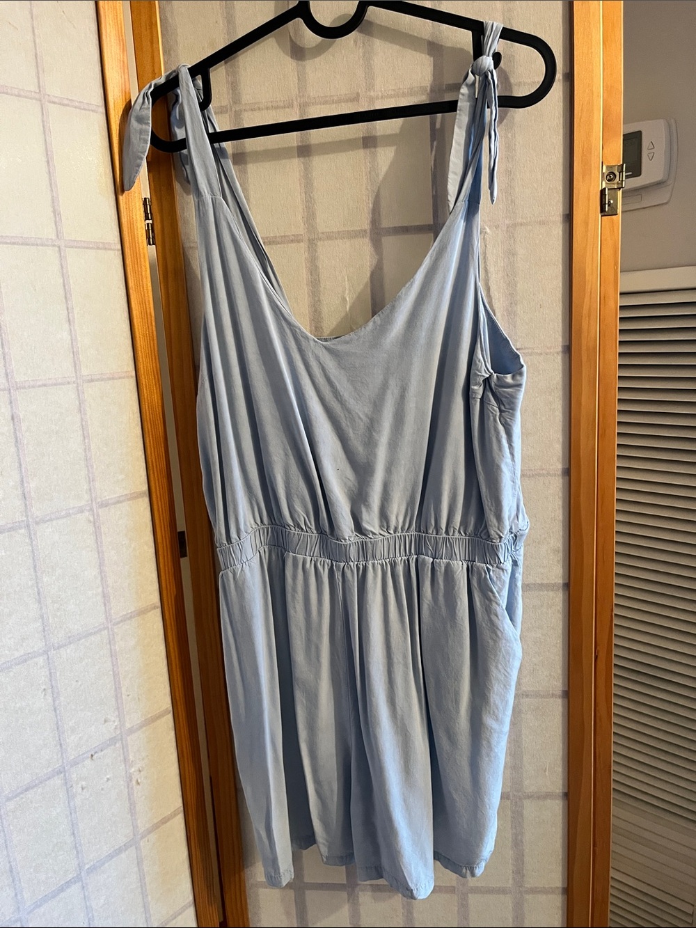 La vie en rose aqua cover up romper M